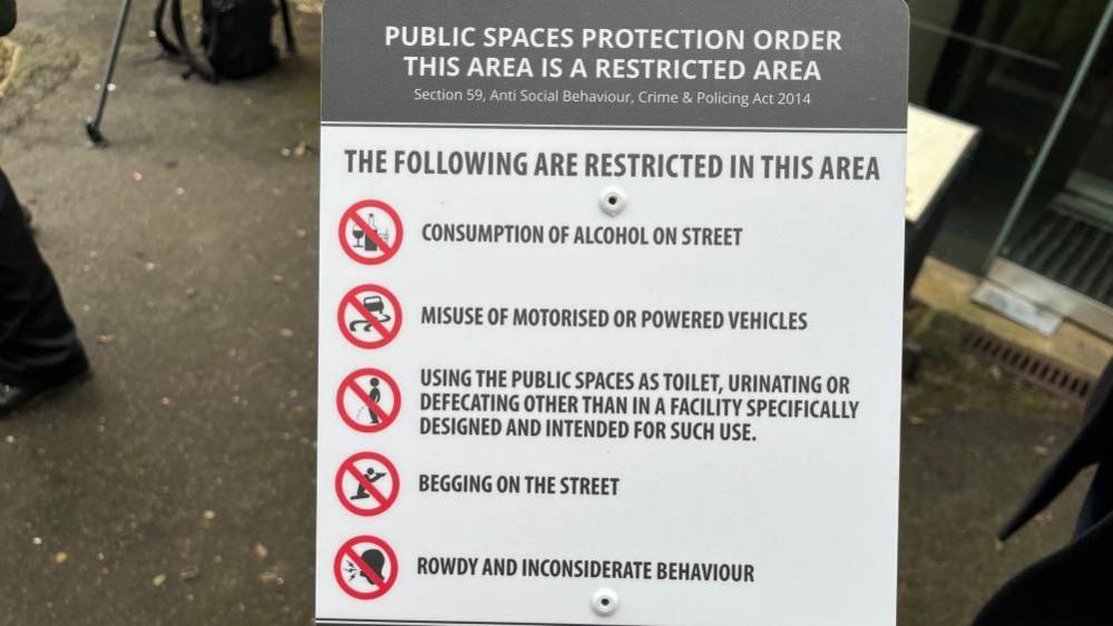 Public Space Protection Order notices in Rushden