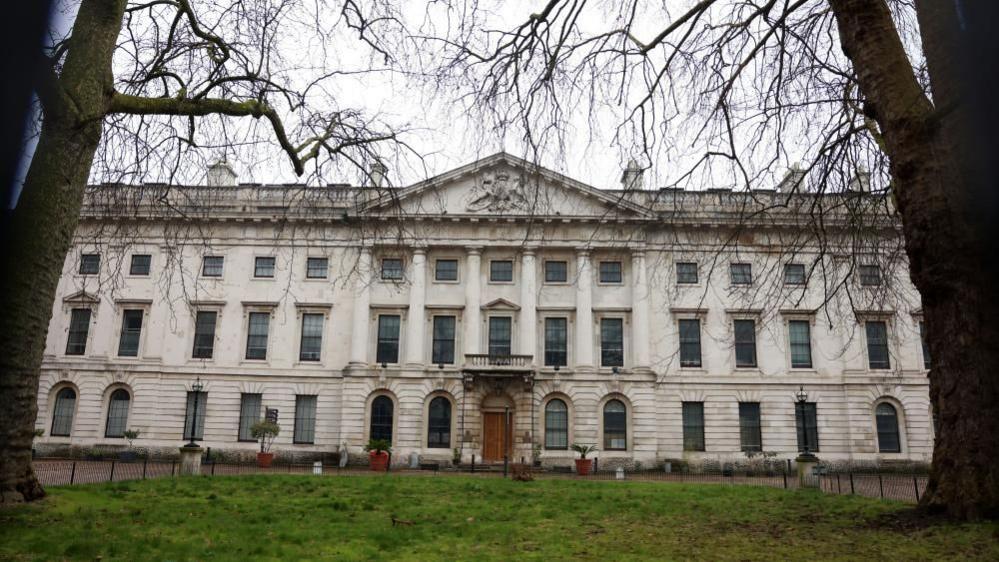 The front of the Royal Mint Court, the site of the proposed new Chinese Embassy in London