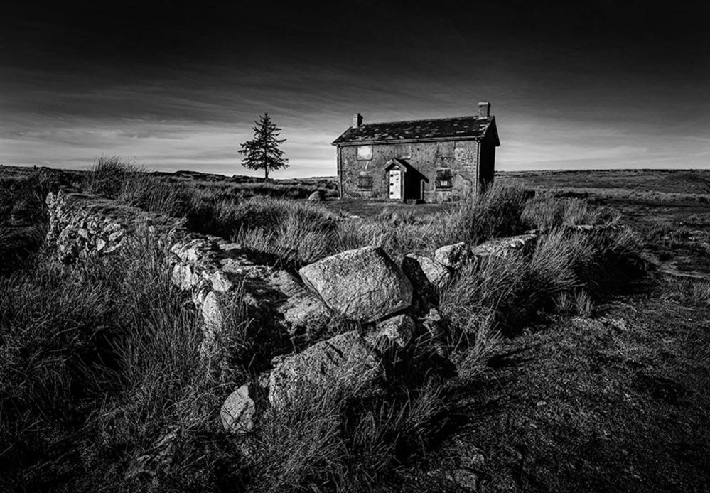 An old farm house on a moor