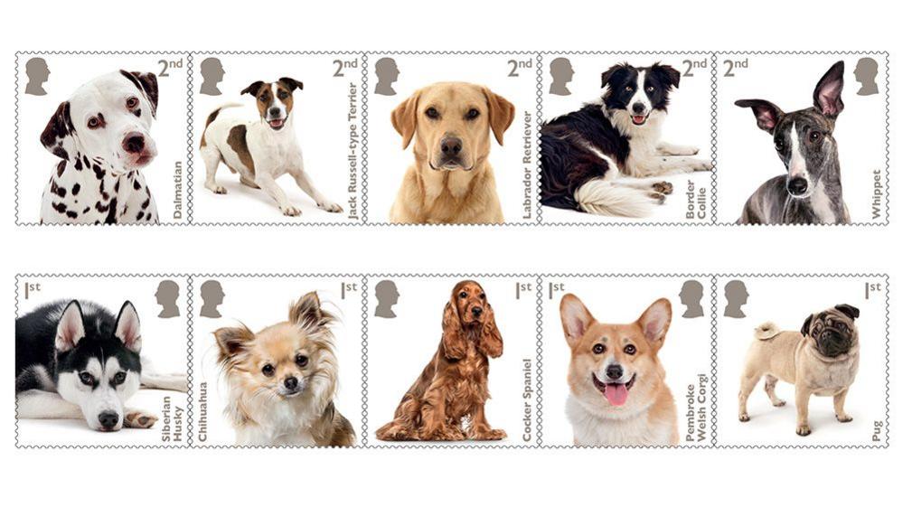 stamps with dogs