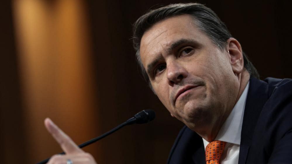 File image of Todd Blanche speaking at a hearing