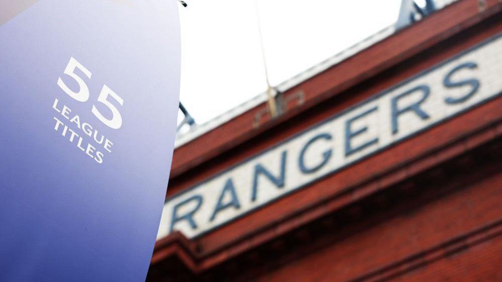 A general view of Ibrox Stadium