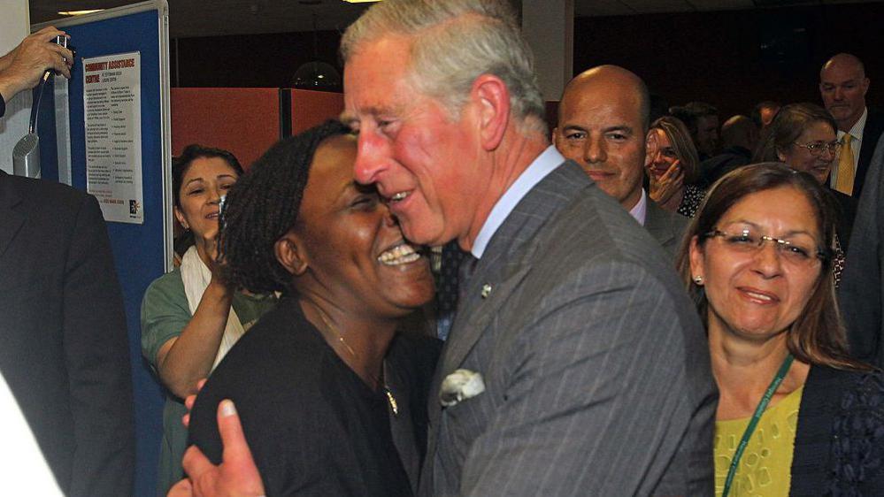 Prince Charles in Tottenham after the 2011 riots