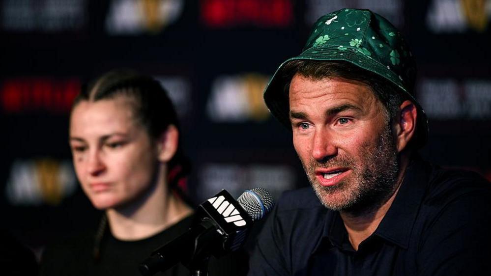 Eddie Hearn with Katie Taylor