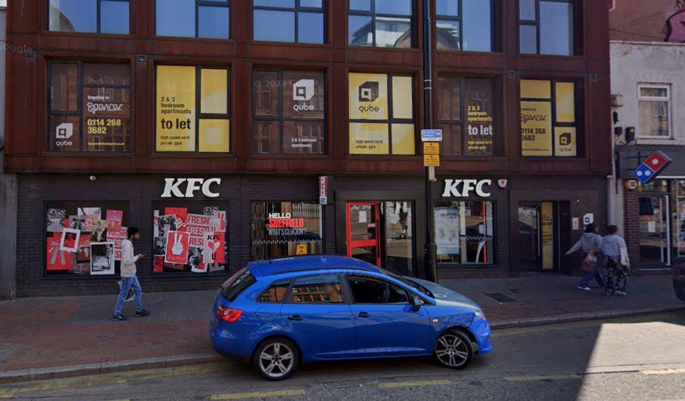 KFC outlet in West Street, Sheffield