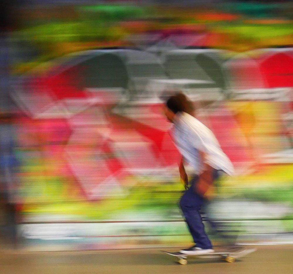 Skateboarder in London