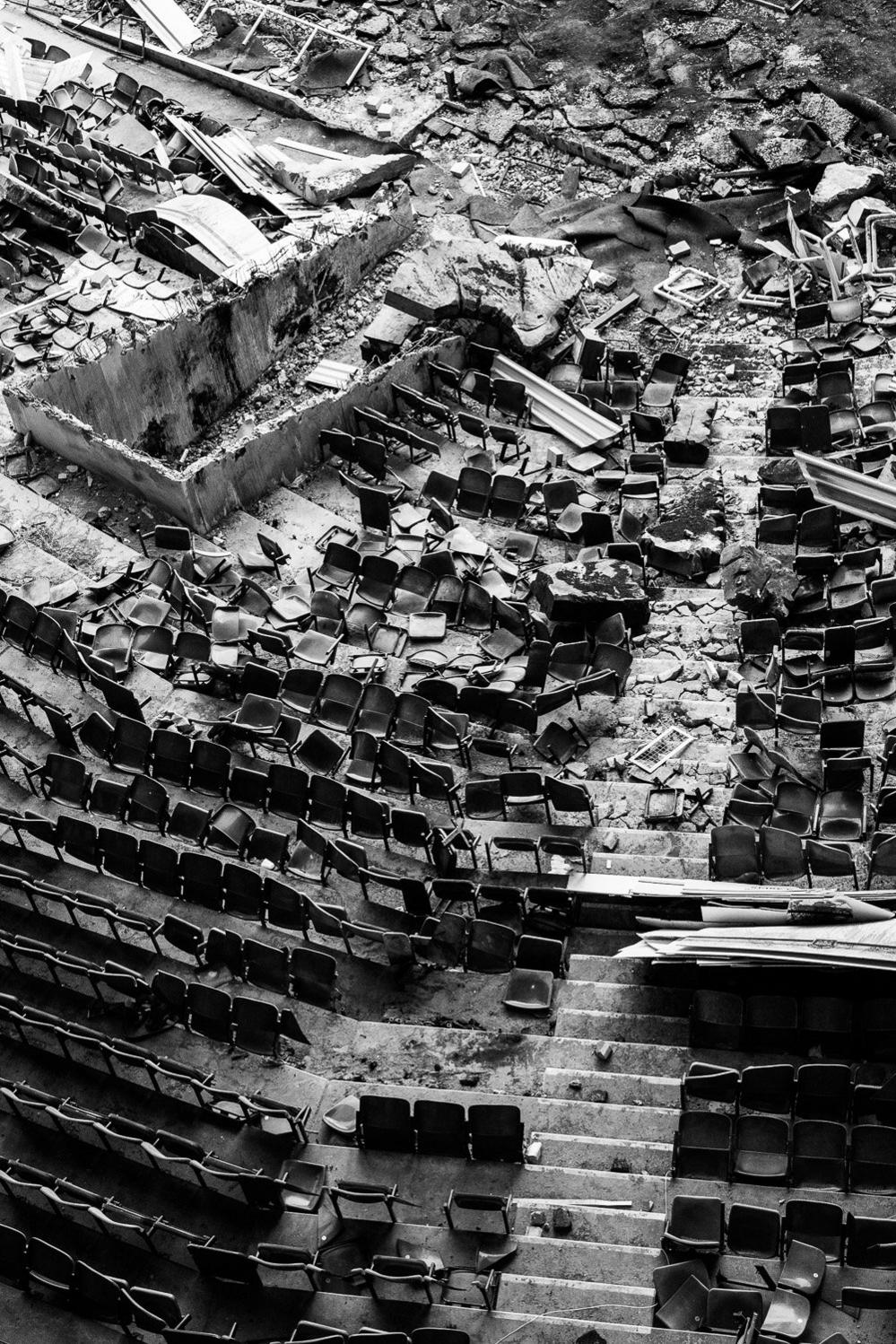 Destroyed seating at Boleyn Ground,