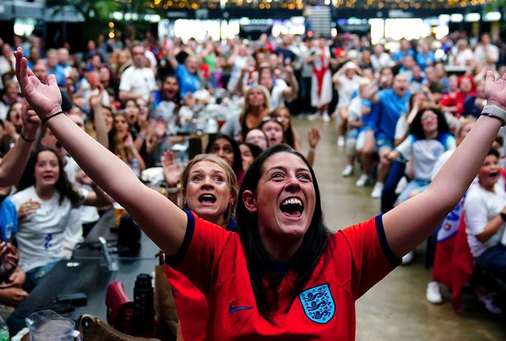 England fans at Wembley