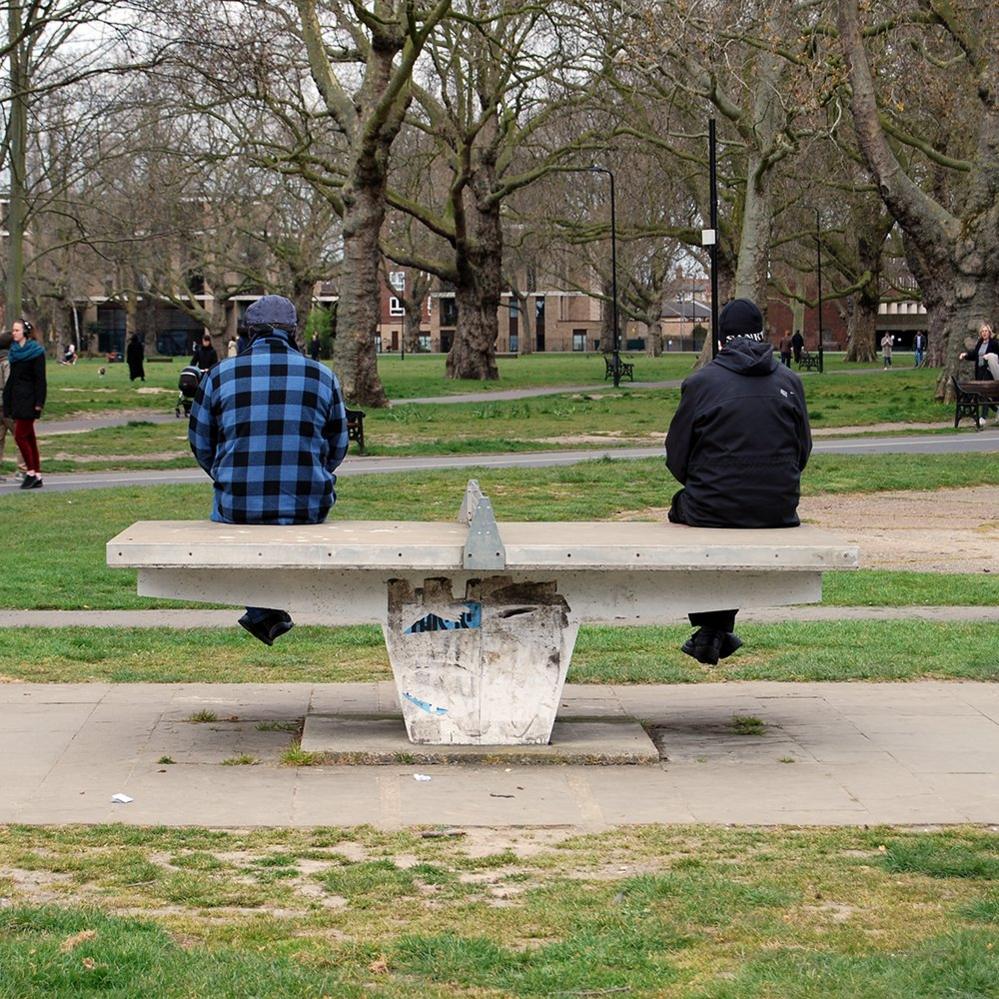 People on a seat