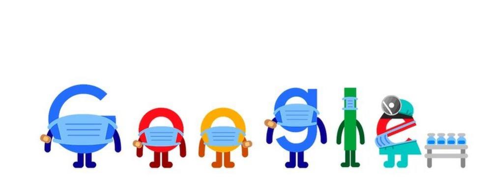 Get vaccinated Google Doodle