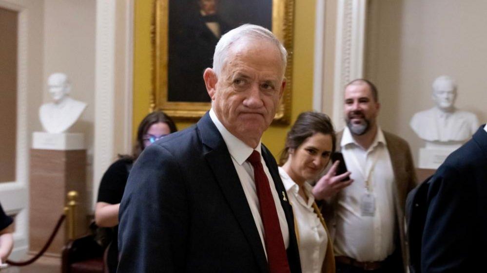 Gantz inside the US Capitol