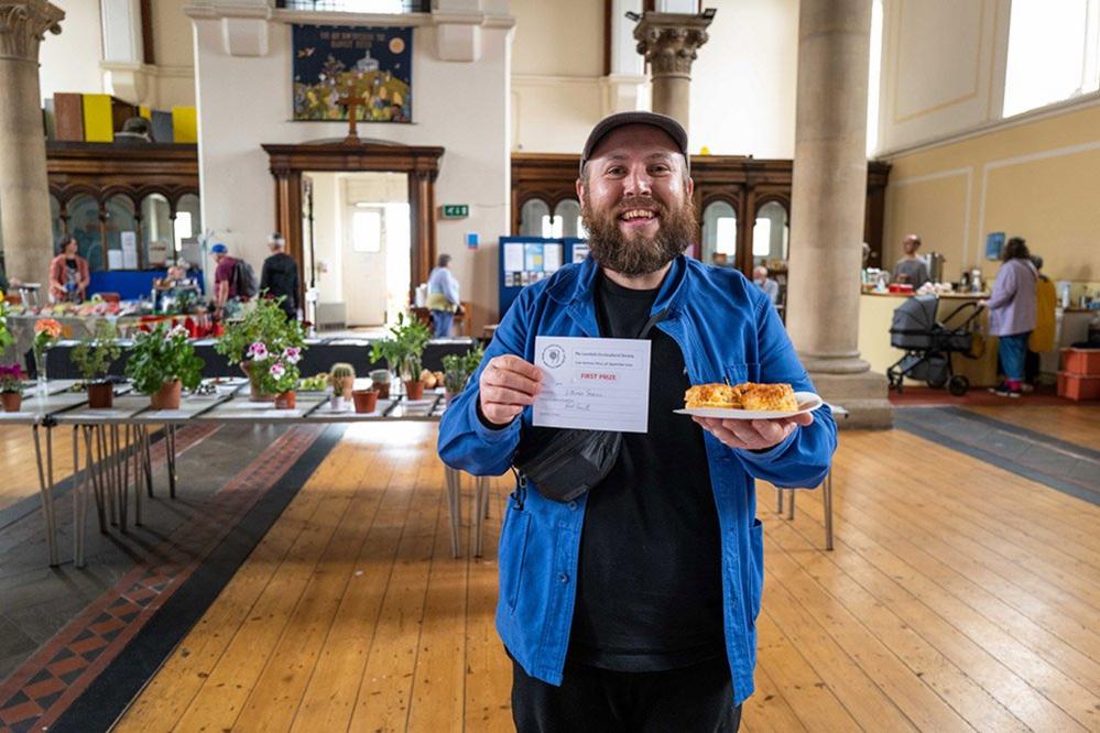 Jim Smith with his scones