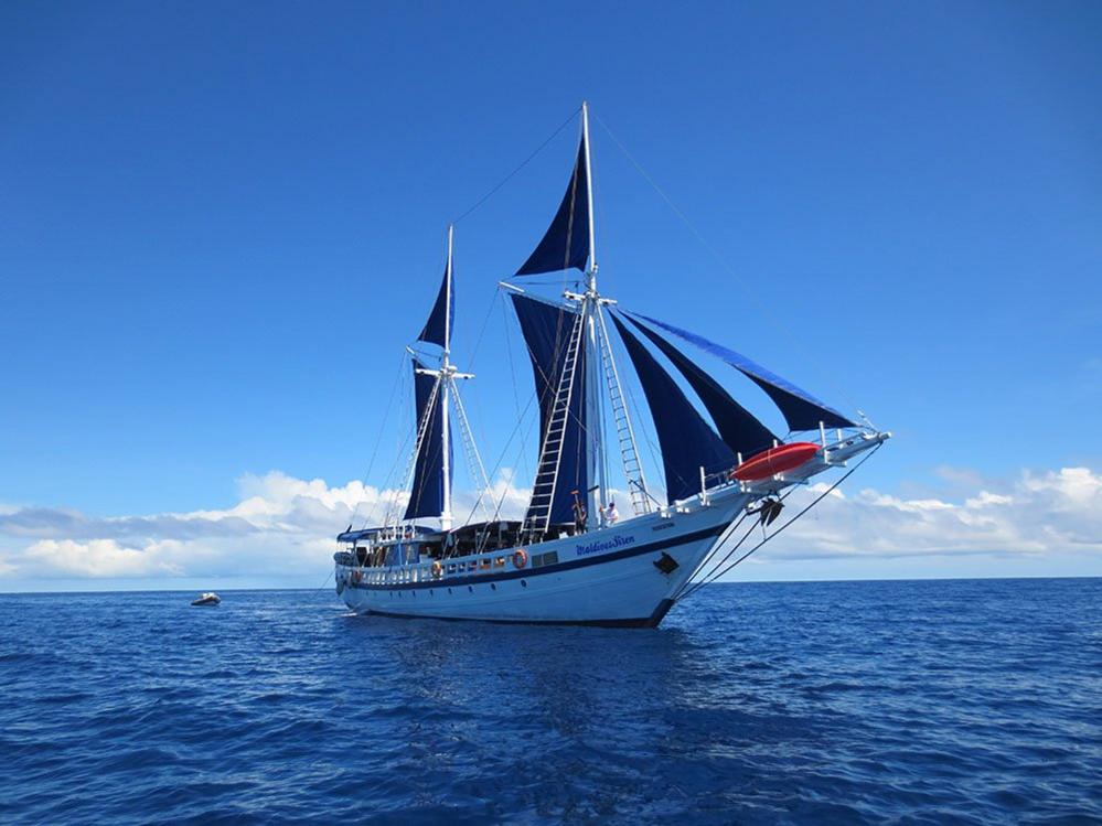 Sailing boat at sea