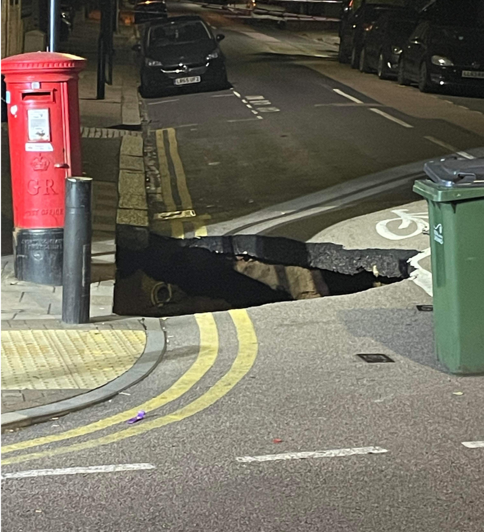 Sinkhole in London