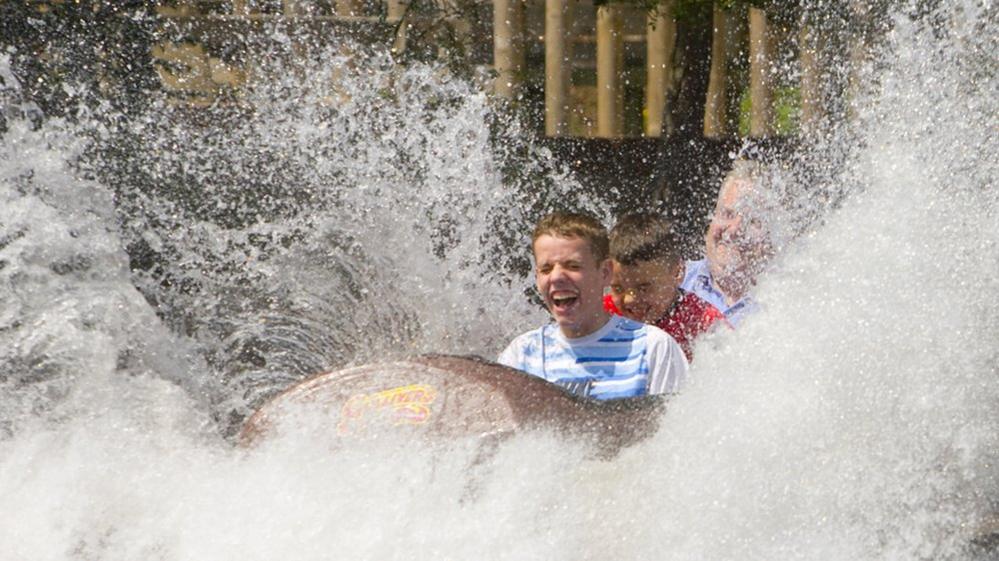 A log flume