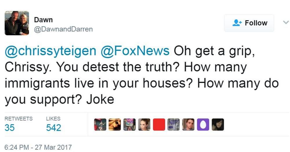 Screen grab of tweet by @DawnandDarren