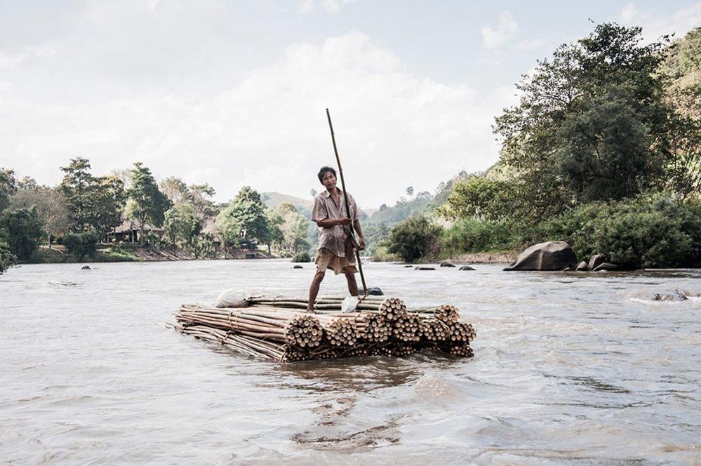 Man on a raft