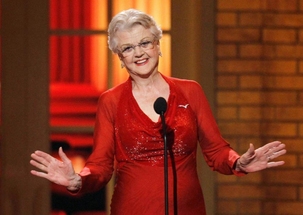 Angela Lansbury speaks on stage after she was named honorary chairman of the American Theatre Wing at the American Theatre Wing's 64th annual Tony Awards ceremony in New York, June 13, 2010