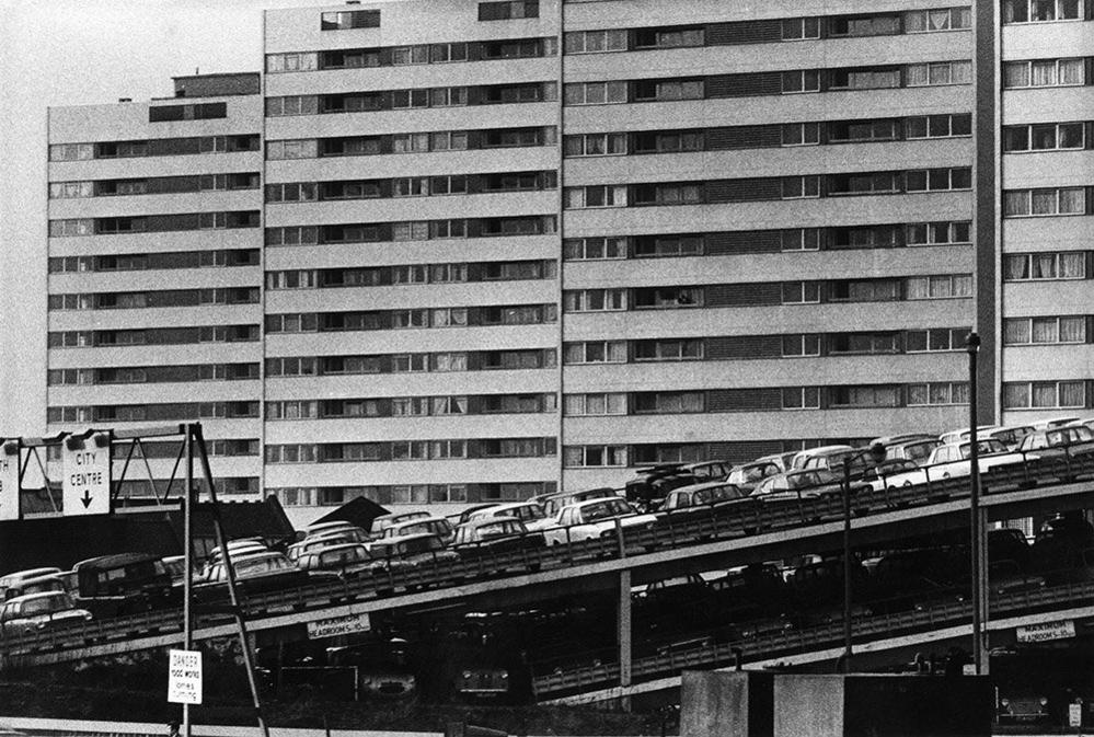 High-rise flats and multi-storey car park, Birmingham