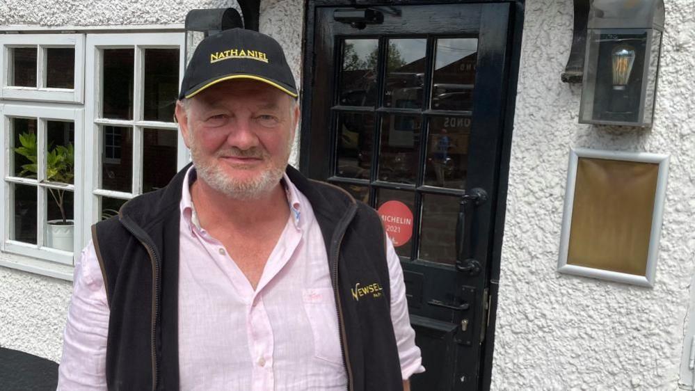 Graham Smith-Bernal outside the Fox & Hounds pub