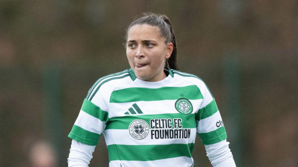 Celtic striker Abi Harrison.