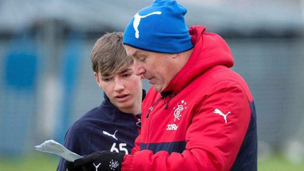 Billy GIlmour and then Rangers manager Mark Warburton