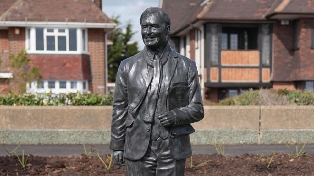 A statue of Sir David Amess