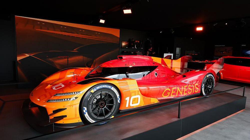 Genesis Magma Racing hypercar display at this year's Le Mans
