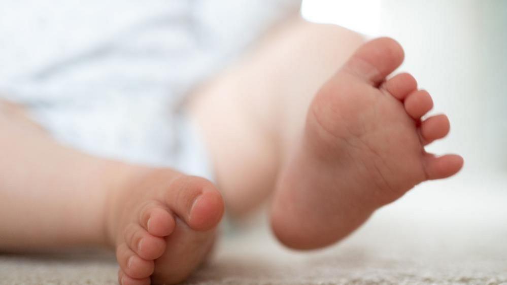 A baby's feet