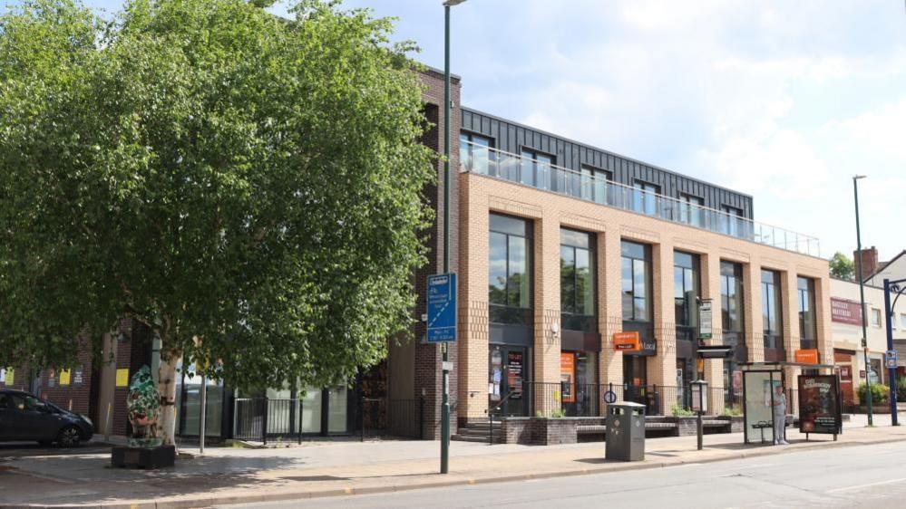 Exterior of library building