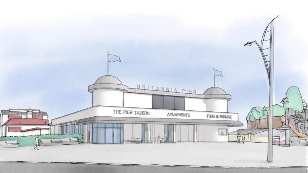 Artists impression of Britannia Pier remodelling