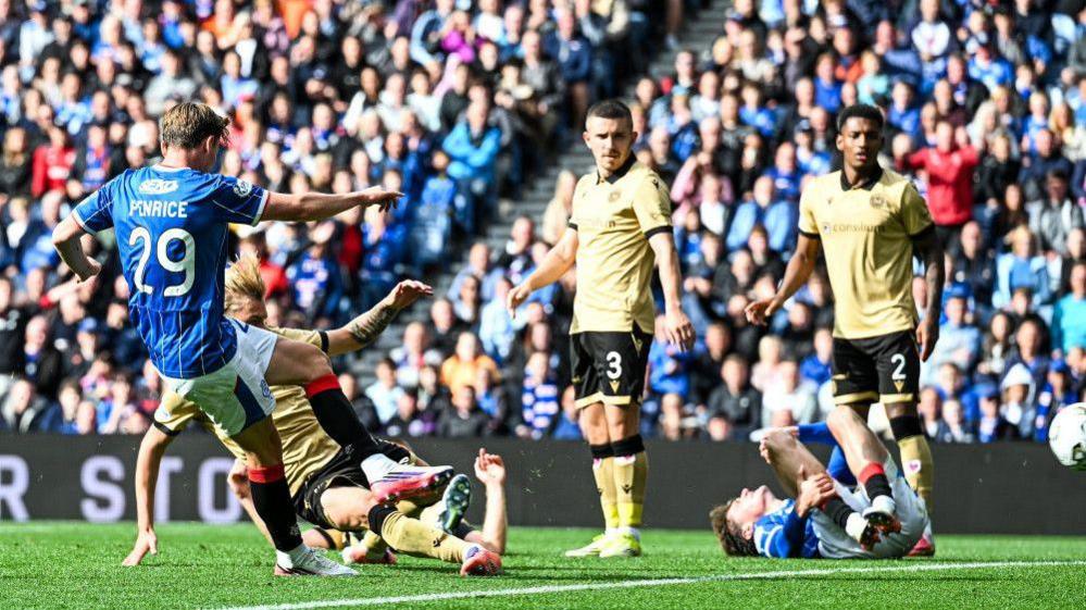 James Penrice scores for Rangers