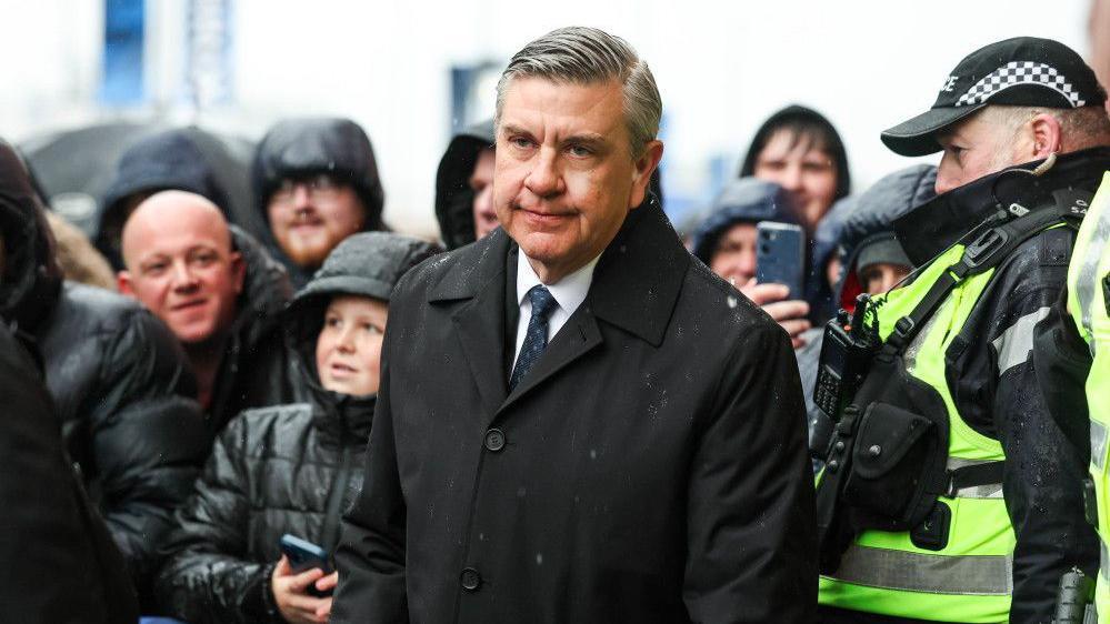 Rangers Chairman Andrew Cavenagh arrives ahead of a William Hill Premiership match between Rangers and Celtic at Ibrox Stadium, on March 01, 2026, in Glasgow, Scotland. 