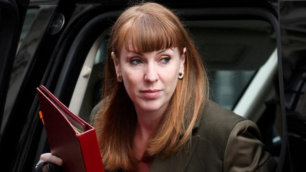 Deputy PM Angela Rayner arrives at Downing Street in London on 17 July 2025.