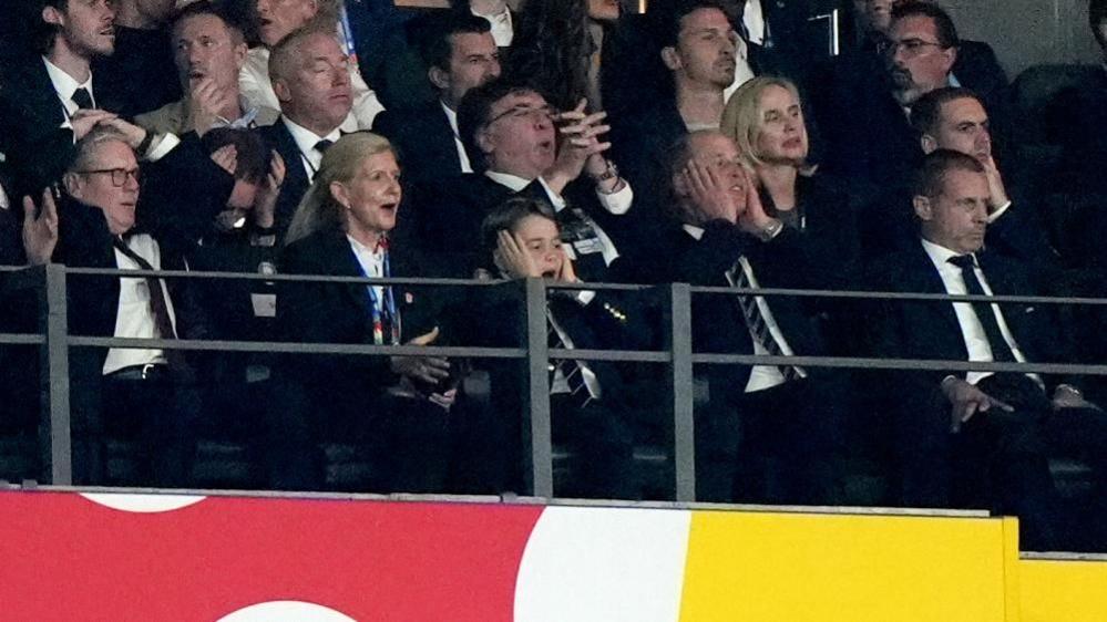 Prince William and Prince George at the Euro 2024 final