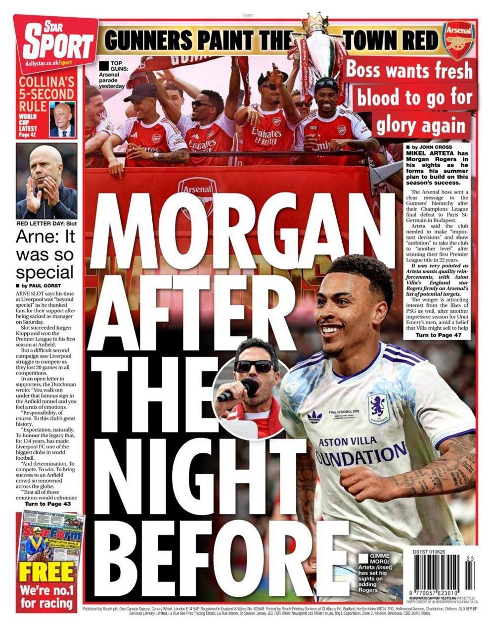 Daily Star back page
