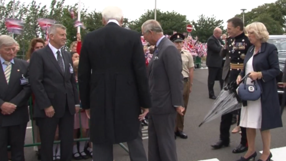 King Charles III and Queen Camilla visiting Jersey in 2012