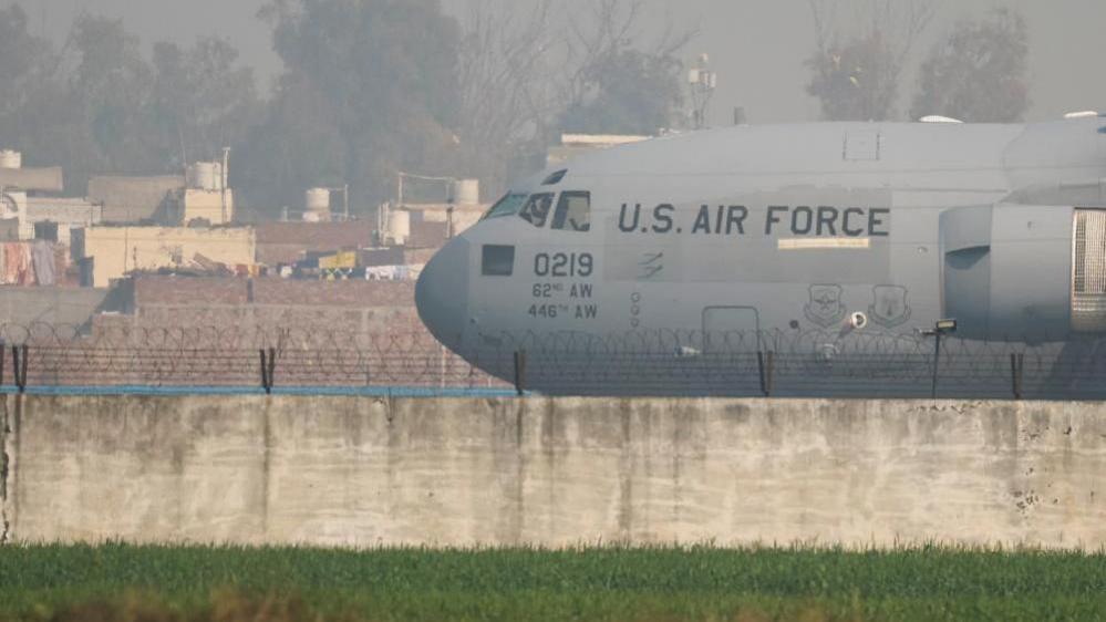 US military plane in Amritsar