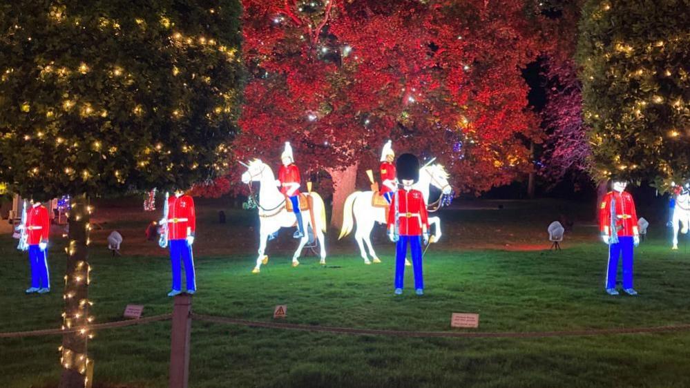 Enchanted Journey of Light display at Thursford