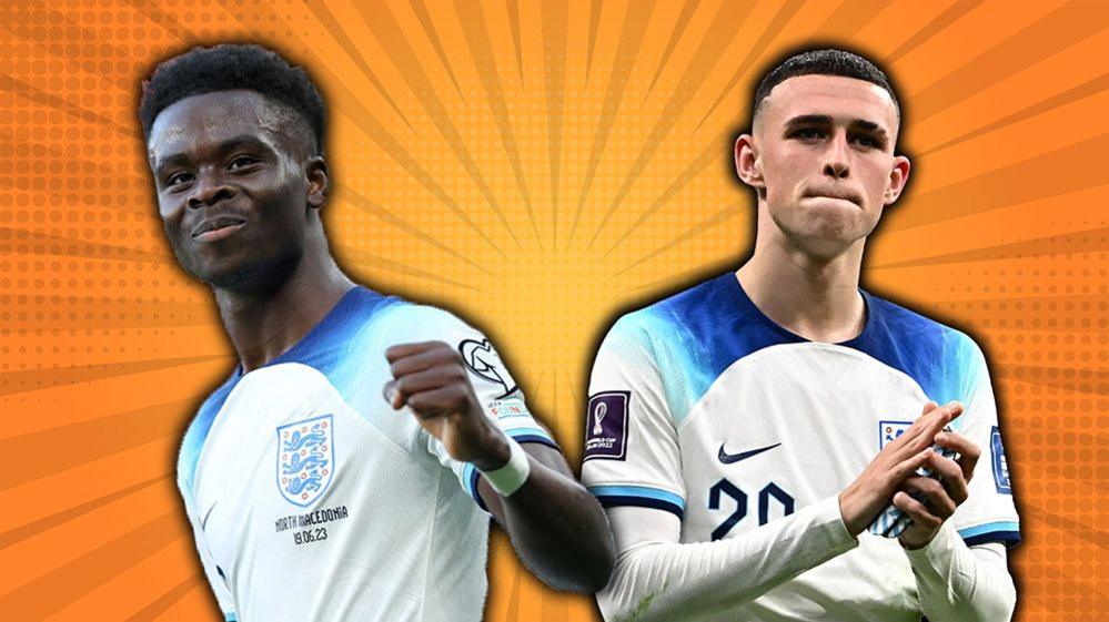 Bukayo Saka and Phil Foden, on gfx