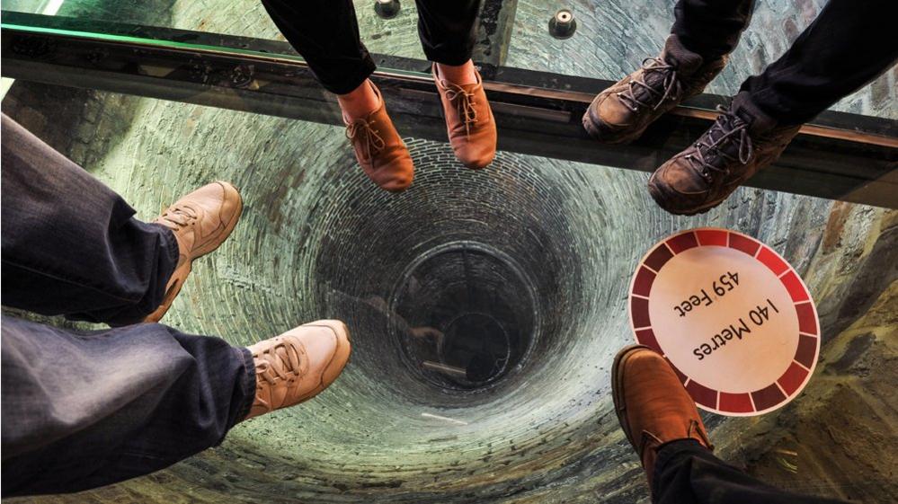 Standing above the furnace shaft