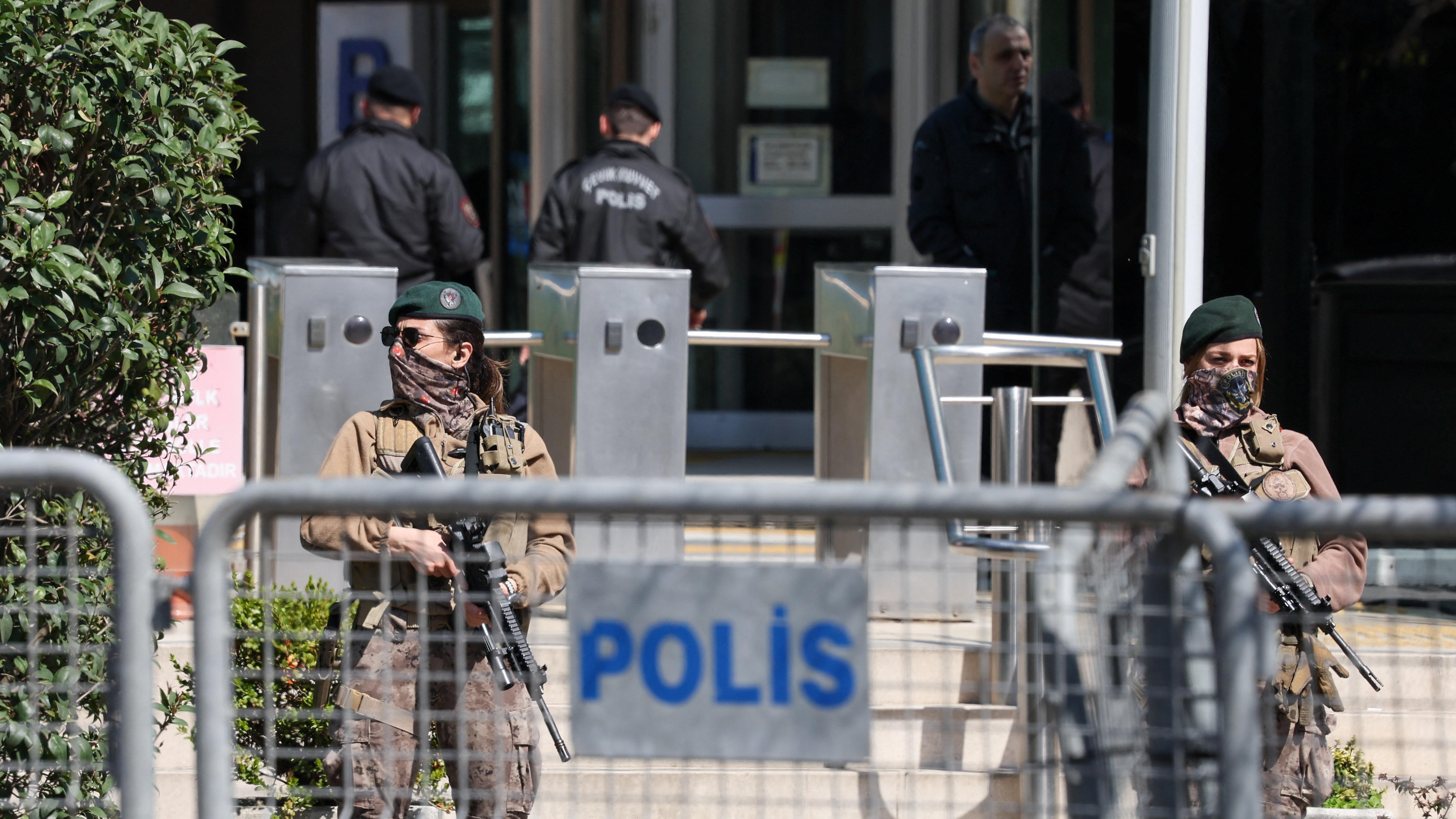 One gunman killed and two injured in shooting at Israeli consulate in Istanbul 