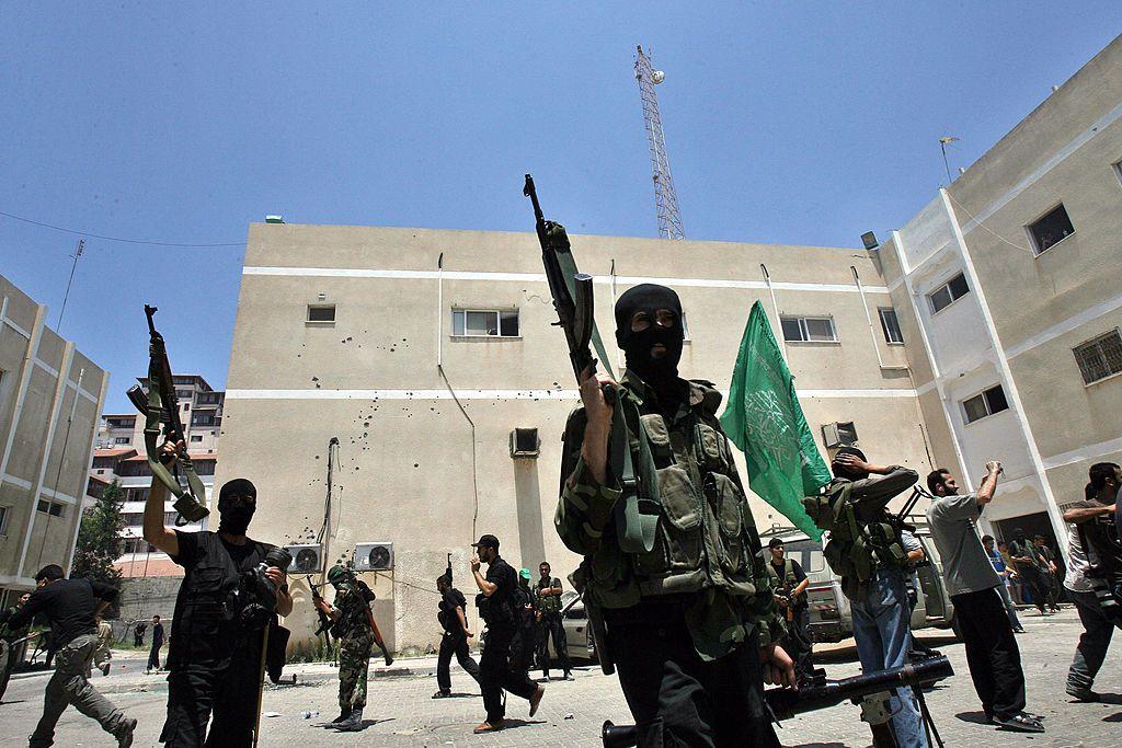 Milicianos de Hamás durante la toma de Gaza en junio de 2007.