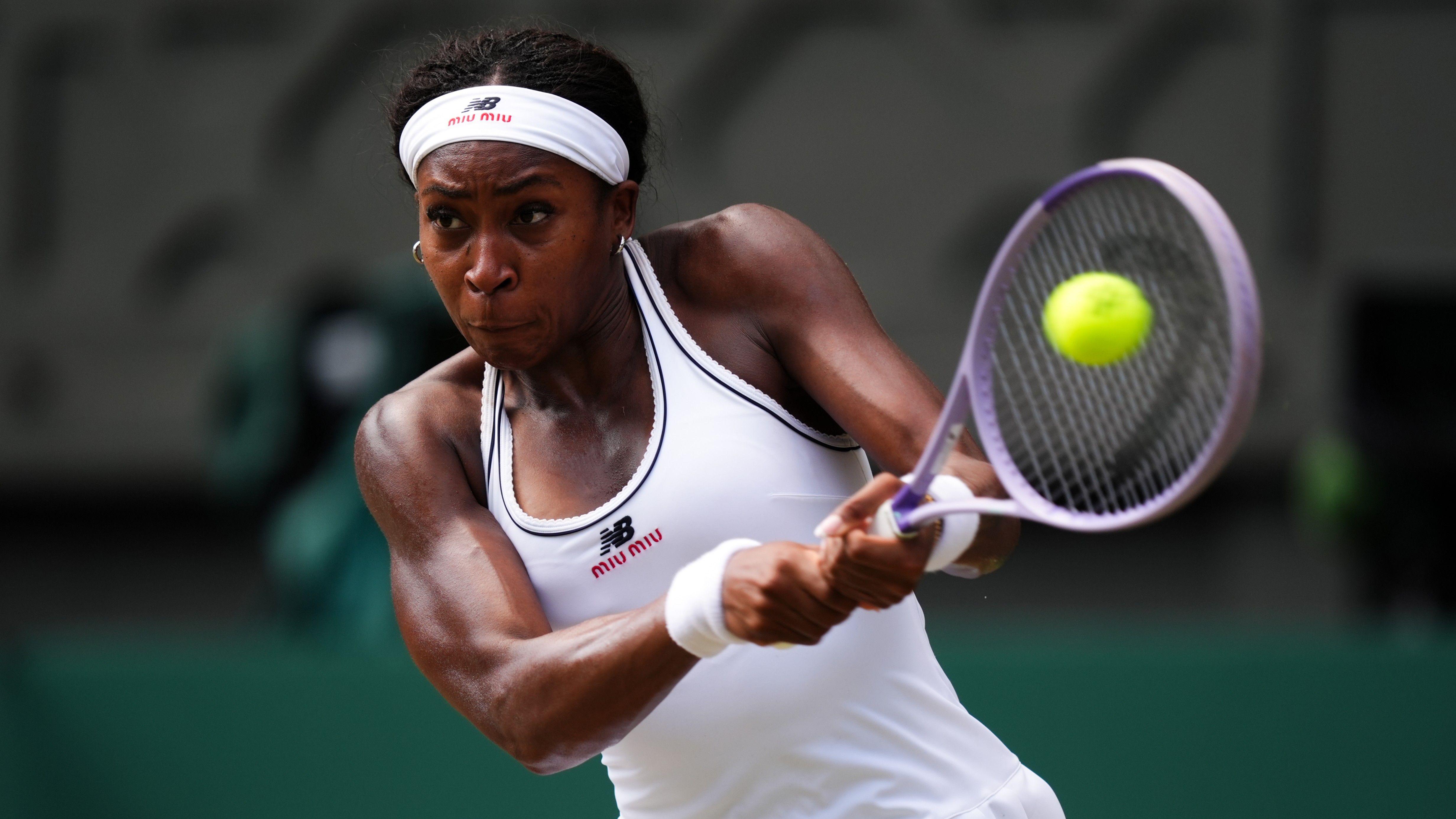 Watch Wimbledon semi-finals: Gauff holding firm in deciding set with Muchova
