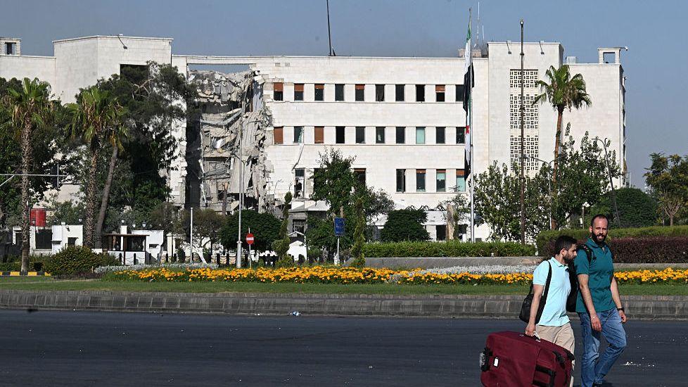 Israel strikes Syria's military HQ in Damascus and area around presidential palace