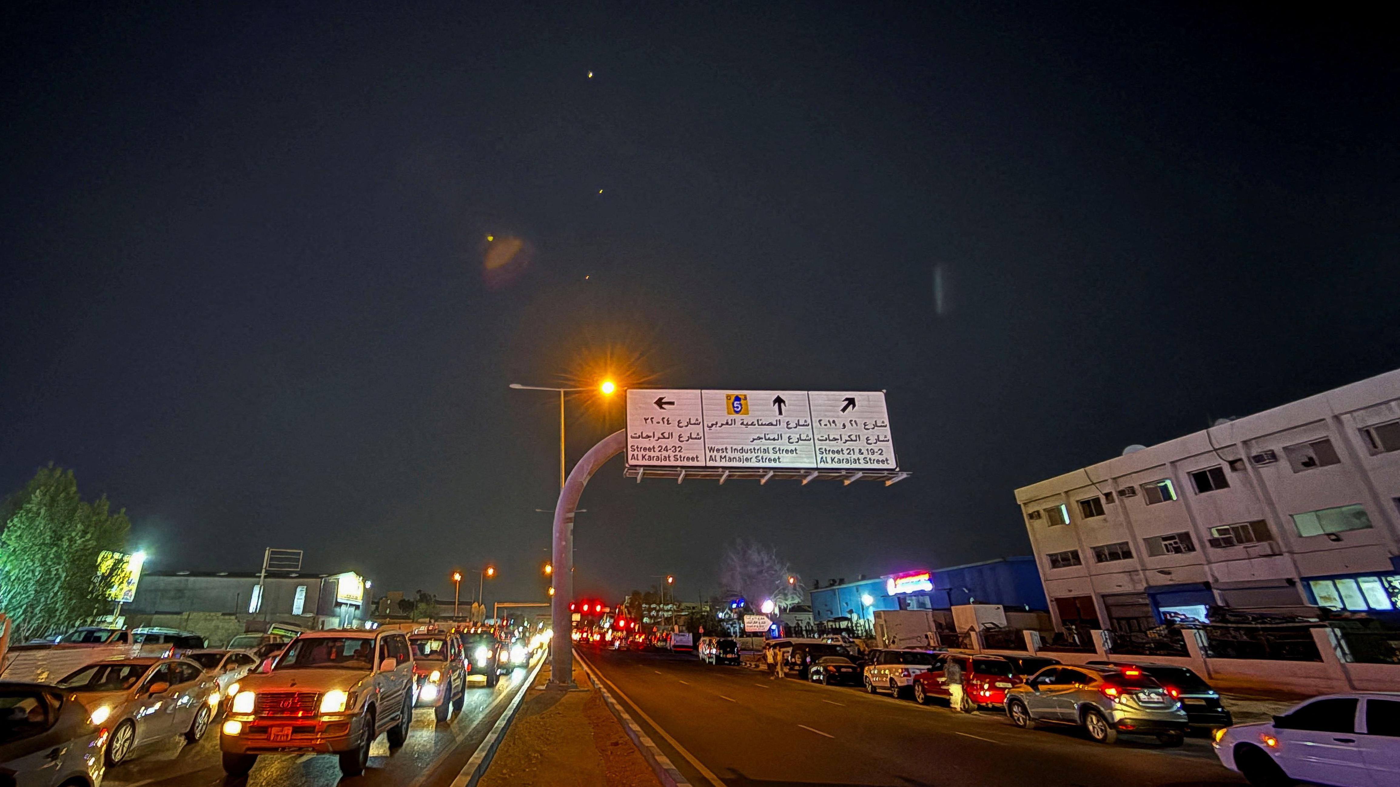 Luces en el cielo en Qatar