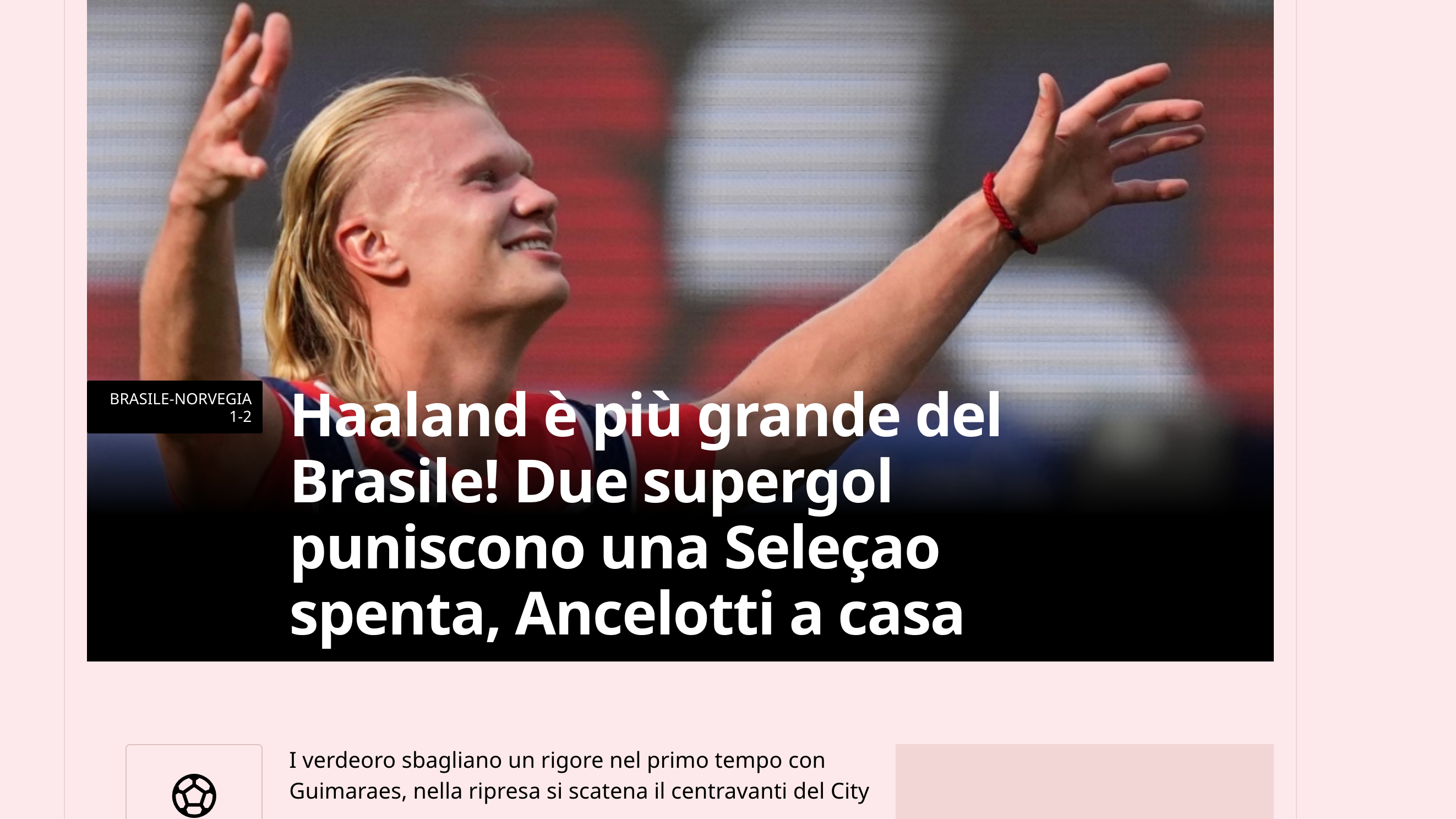 P&aacute;gina da Gazzeta dello Sport