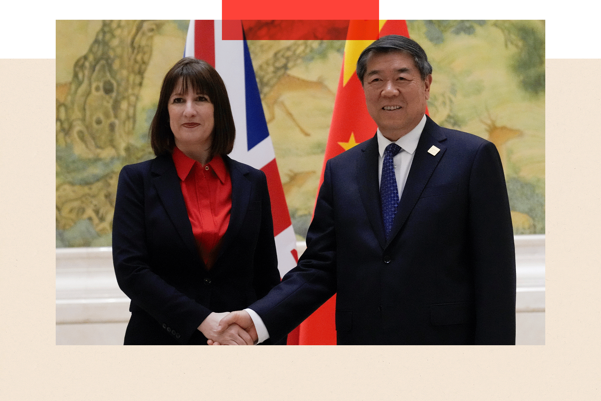 British Chancellor of the Exchequer Rachel Reeves meets Chinese Vice Premier He Lifeng