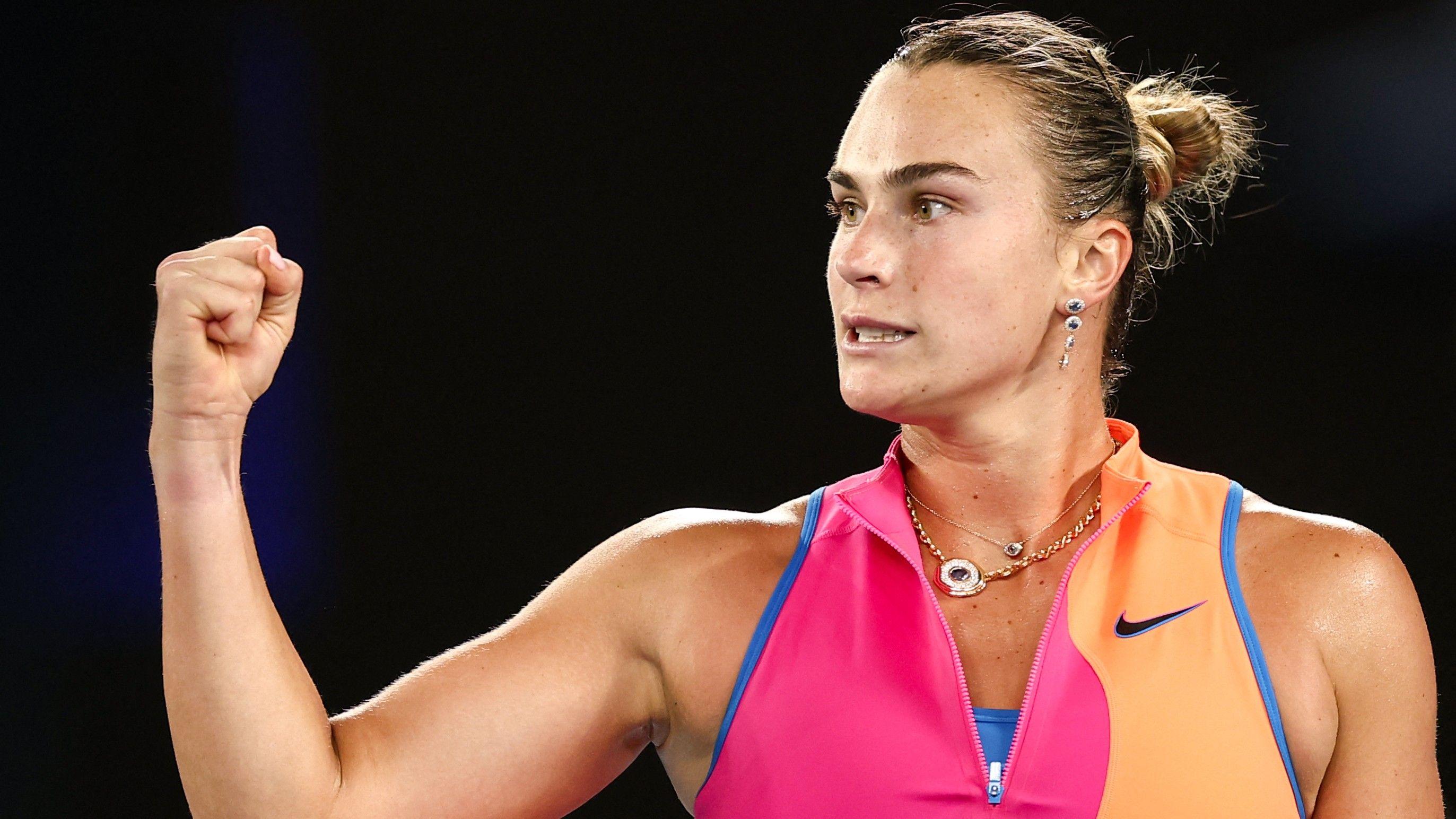 Australian Open: Sabalenka serving for place in final - listen & follow