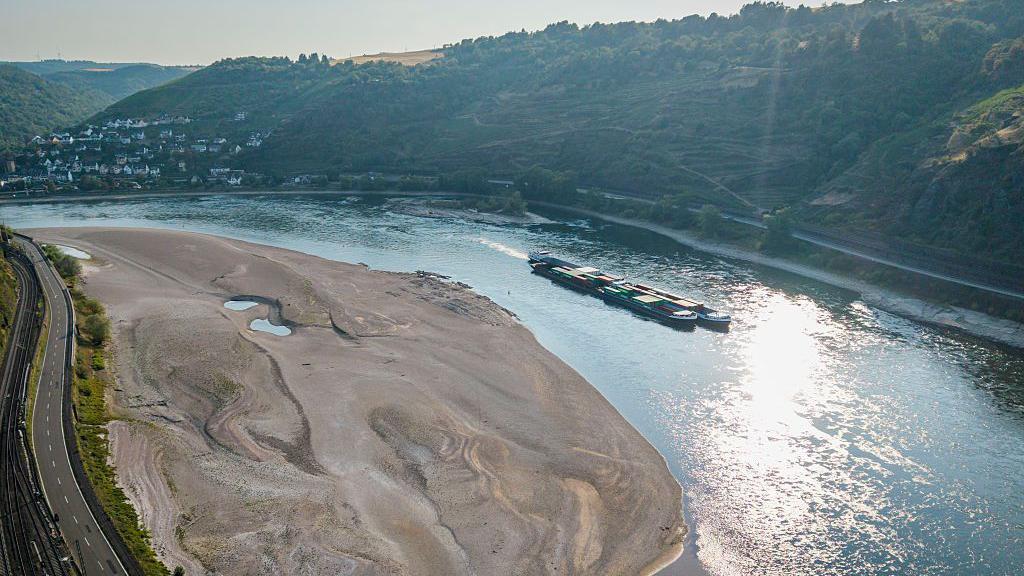 Rhine falls to record low levels as drought strains Europes rivers